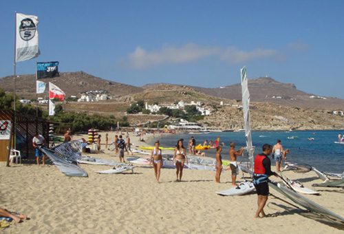Club 3W Mykonos windsurf Spot